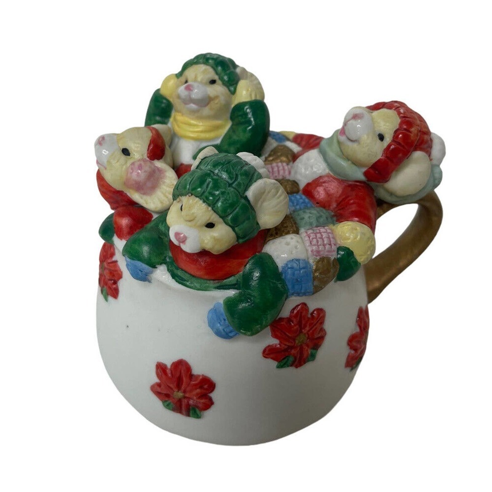 Vintage House of Lloyd 1992 Cup of Good Cheer‎ Musical Box Christmas Carols